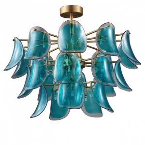 Люстра  Turquoise glass Chandelier