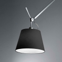 Настенный светильник TOLOMEO MEGA PARETE черный, ткань 420, с выкл. Artemide