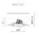 Встраиваемый светильник MEC ROUND TILT KIT LARK 300mA 11W P Arkoslight
