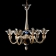 Подвесной светильник 7083 K10 золотой с синим шаром De Majio