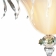 Потолочный светильник 8011 P6 молочно-белый с зелеными и золотыми украшениями De Majio