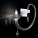 Настенный светильник 8080 A1 белый с прозрачным стеклом De Majio