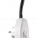 DIO FLEX PLUG с вилкой и переключателем, хром / белый, 1x1W LED, теплый белый свет, 3200K, LED драйвер включен