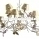 Подвесной светильник BUTTERFLY 2473/09LA золотой - цвета слоновой кости