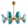 Люстра  Turquoise glass Chandelier