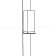 Настенный уличный светильник Ekster высота 91,4 см