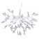 Светильник подвесной EVITA SP63 WHITE/TRANSPARENT Crystal Lux