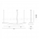 Подвесной светильник  Mouette Assymmetric Led 80W Dali 1900mm Artemide