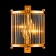 Настенный Светильник TADEO AP2 GOLD/TRANSPARENTE Crystal Lux