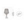 Настольная лампа Lamp International Diamante 8094/P Nikel