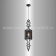 Светильник подвесной PRIMA SP1 B BLACK-SILVER/BLACK Crystal Lux