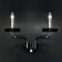 Настенный светильник TETRA A3 черно-серый De Majio
