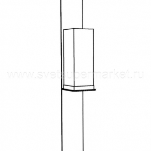 Настенный уличный светильник Ekster высота 109,2 см изображение 3