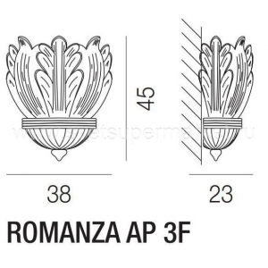 Настенный светильник ROMANZA изображение 2
