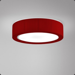 Потолочный светильник URBAN 02 хром красная лента с диммером