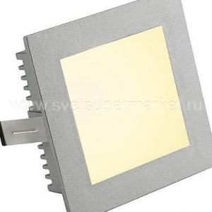 Встраиваемый светильник FLAT FRAME Basic, квадратный, серебристо-серый, G4, max. 20W