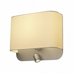 Accanto ledspot round светильник настенный c powerled 1вт, 3000к и для лампы e27 24вт макс., белый