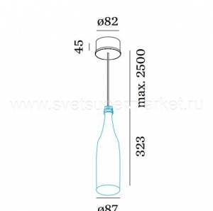 Подвесной светильник CORK 1.0 LED 2200K WHITE bottle 2 изображение 3
