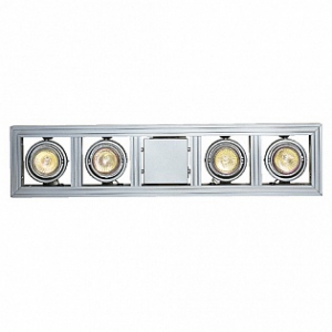 Aixlight® long gu10 светильник подвесной для 4-x ламп gu10 по 50вт макс., серебристый