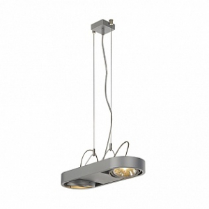 Aixlight® r duo 111 светильник подвесной с эпн для 2-x ламп qrb111 по 50вт макс., серебристый