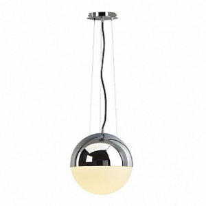 Big light eye светильник-шар подвесной для лампы e27 75вт макс., хром / стекло матовое