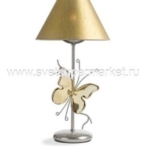 Настольная лампа BUTTERFLY 2473/01BA серебристо-золотой