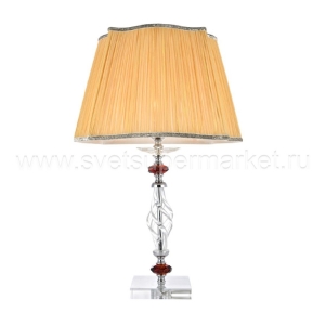 Настольная лампа CATARINA LG1 GOLD/TRANSPARENT-COGNAC Crystal Lux