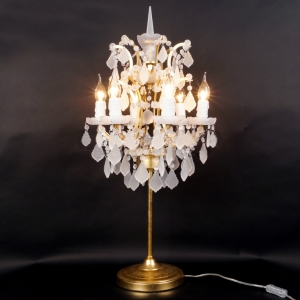 Настольная лампа RH Rococo Iron & Crystal Chandelier