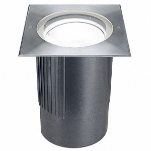 Dasar® square hit-t 70w светильник встраиваемый ip67 c эмпра для лампы hit-ce g12 70вт, сталь