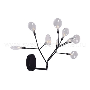 Настенный светильник EVITA AP9 BLACK/TRANSPARENT Crystal Lux