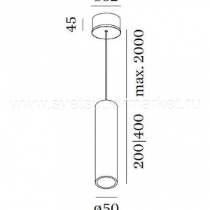 Подвесной светильник LYNER 4.5 LED 3000K L400 ALU BRUSH изображение 2