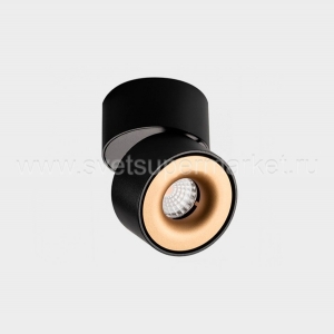 Потолочный светильник ITALLINE IT02-001 black + IT02-001 ring gold Italluce
