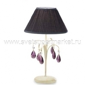Настольная лампа LIBRA 2312/01BA цвета слоновой кости с фиолетовым