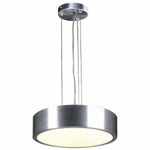 Medo светильник подвесной с эпра для лампы т5-ring 40вт, матированный алюминий / стекло матовое