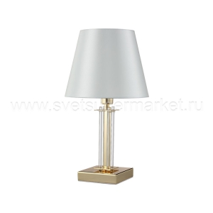 Настольная лампа NICOLAS LG1 GOLD/WHITE Crystal Lux