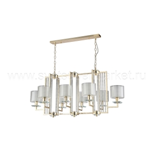 Люстра NICOLAS SP8 L1000 GOLD/WHITE Crystal Lux