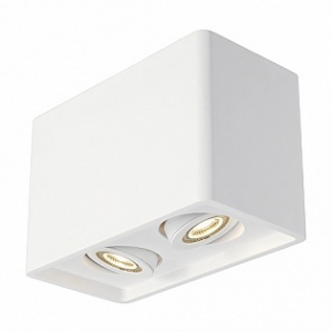 Plastra box 2 светильник потолочный для 2х ламп gu10 по 35вт макс., белый гипс
