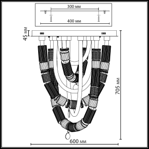 Потолочная люстра ODEON LIGHT EXCLUSIVE COLLIER изображение 2