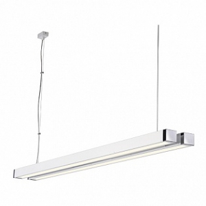 Q-line double светильник подвесной с эпра для 2-x ламп т5 по 35вт, белый / хром