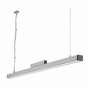 Q-line single светильник подвесной с эпра для лампы т5 35вт, алюминий / темно-серый