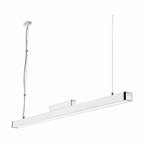 Q-line single светильник подвесной с эпра для лампы т5 35вт, белый / хром