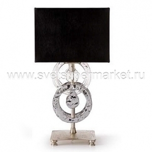 Настольная лампа RINGS 2475/01BA серебристо-черный