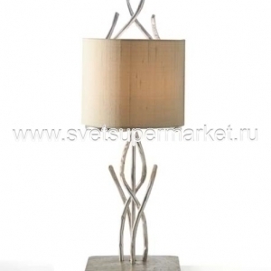 Настольная лампа SAVANA 1113/02BA серебристо-кремовый