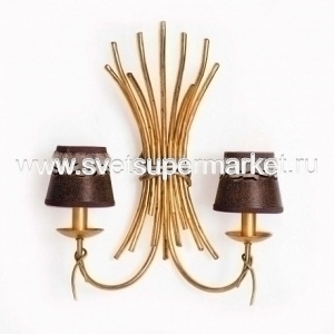 Настенный светильник SAVANA 1155/02AP коричнево-золотой