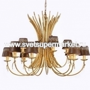 Подвесной светильник SAVANA 1155/12LA коричнево-золотой