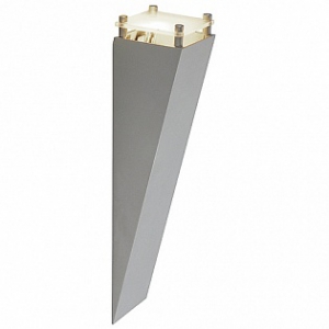 Square wall светильник настенный для лампы gu10 50вт макс., серебристый / стекло матовое