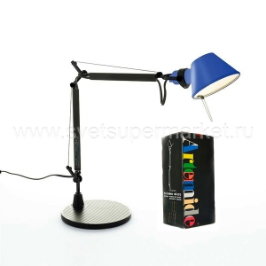 Настольная лампа Tolomeo Micro Table Bicolor - Black/Blue