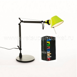 Настольная лампа  Tolomeo Micro Table Bicolor - Black/Yellow Artemide