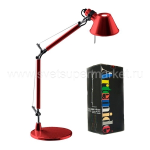 Настольная лампа Tolomeo Micro rosso anodisato