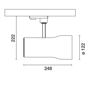 Трековый светильник Sipario ø 122 mm Wall Washer изображение 2